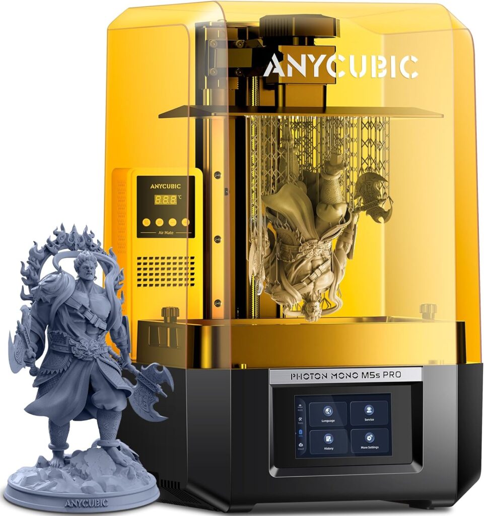 ANYCUBIC Photon Mono M5s 12K Resin 3D Printer, with Smart Leveling-Free, 3X Faster Printing Speed, 10.1 Monochrome LCD Screen, Printing Size of 7.87 x 8.58 x 4.84 (HWD), Add The High-Speed Resin