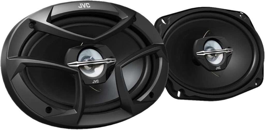 JVC CS-J6930 6x9 3-Way Car Audio Speakers for Enhanced Sound Experience. Powerful Bass and Clear Vocals. Easy Installation  Durable Design. 400 Watts max Power. Perfect OEM Upgrade