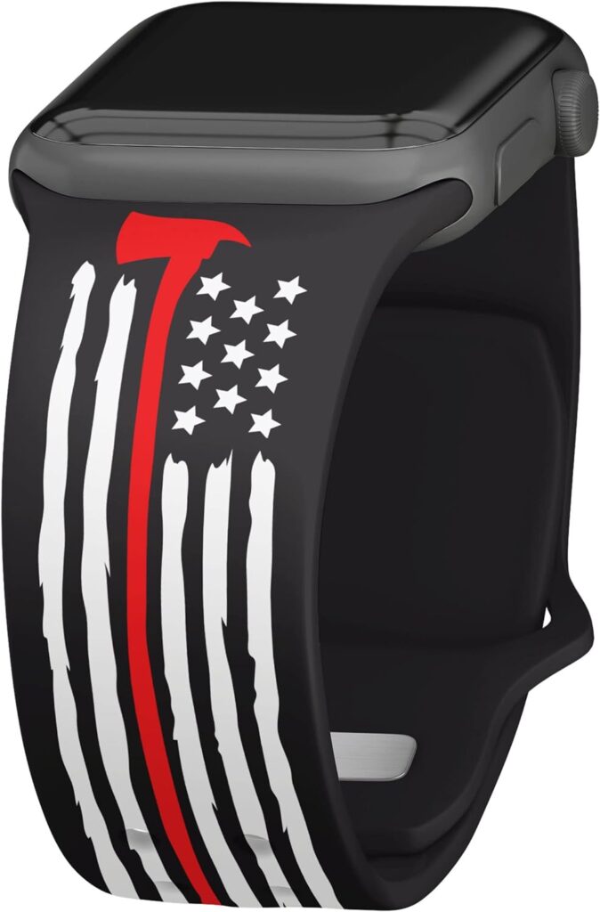 Affinity Bands Firefighter First Responder HD Watch Band Compatible with Apple Watch