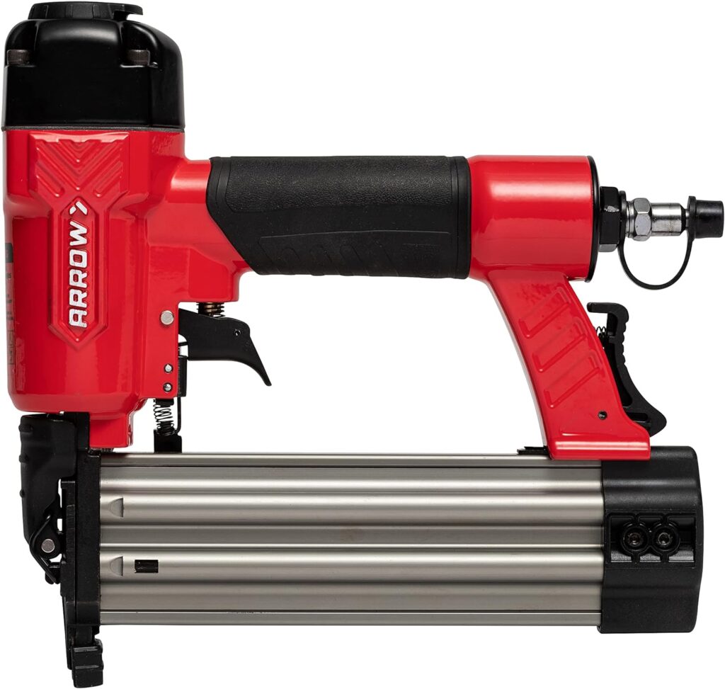 Arrow PT18G Gauge Oil-Free Pneumatic Brad Nailer - Small Light Trim and Interior Molding Work, Operates Up to 100psi Compression Unit, Fits 5/8, 3/4, 1, 1.5, 2 Brad Nails