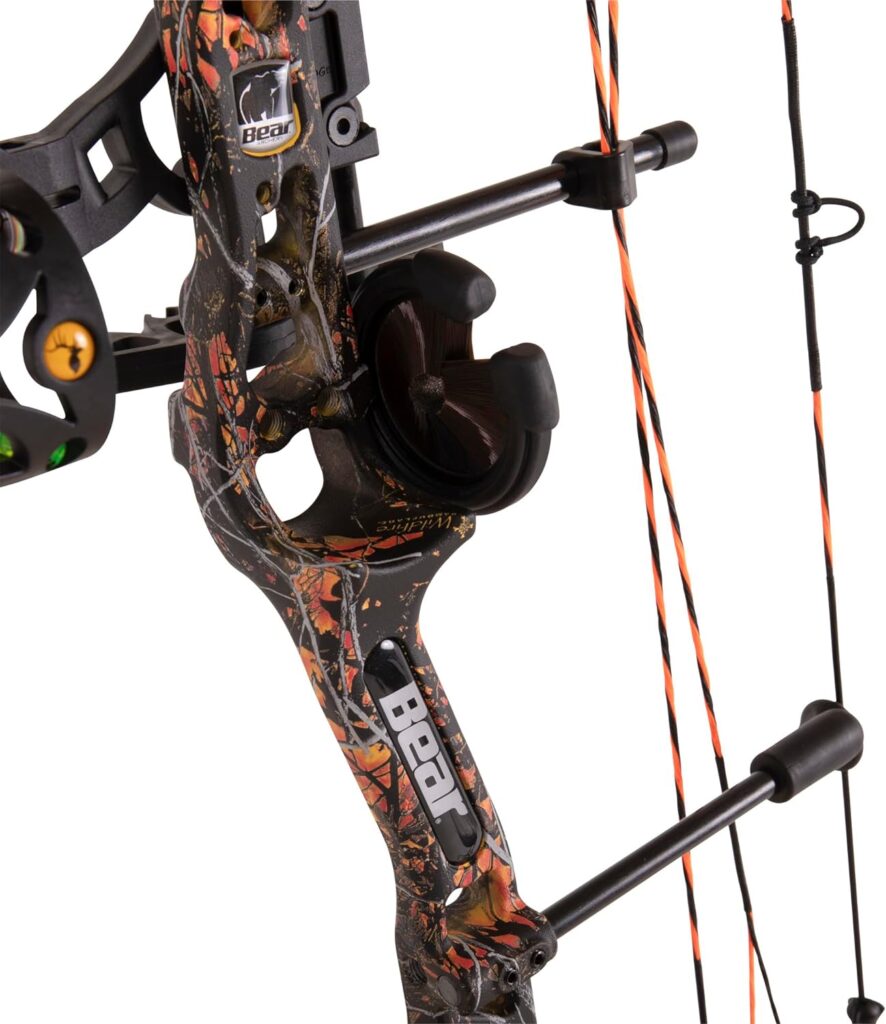 Bear Archery Royale Ready to Hunt Compound Bow Package for Adults and Youth, 12”- 27” Draw Length, 5-50 Lbs Draw Weight, Up to 290 FPS, Limbs Made in USA, Limited Life-Time Warranty