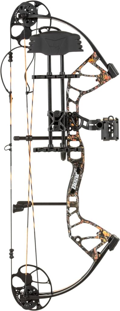 Bear Archery Royale Ready to Hunt Compound Bow Package for Adults and Youth, 12”- 27” Draw Length, 5-50 Lbs Draw Weight, Up to 290 FPS, Limbs Made in USA, Limited Life-Time Warranty