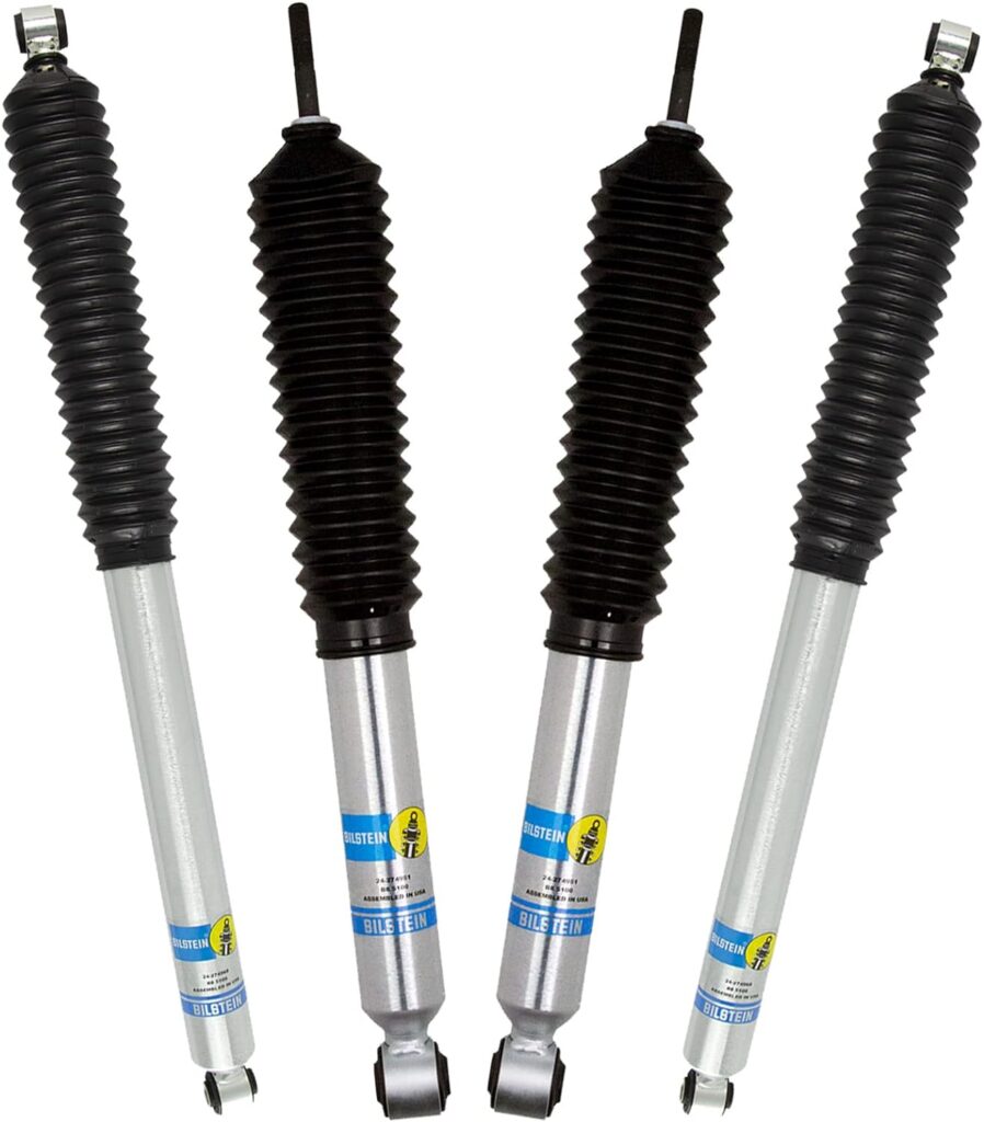 Bilstein 5100 Series Set of Front and Rear Shock Absorbers for 2017-2022 Ford F250 F350 Super Duty with 2-2.5 Inch Front Lift and 0-1 Inch Rear Lift | Includes TrendsAuto Decal | 24-274951 24-274968