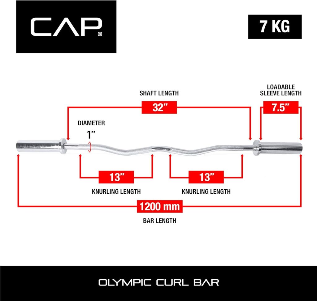 CAP Barbell Bicep and Tricep Olympic Bars | Multiple options