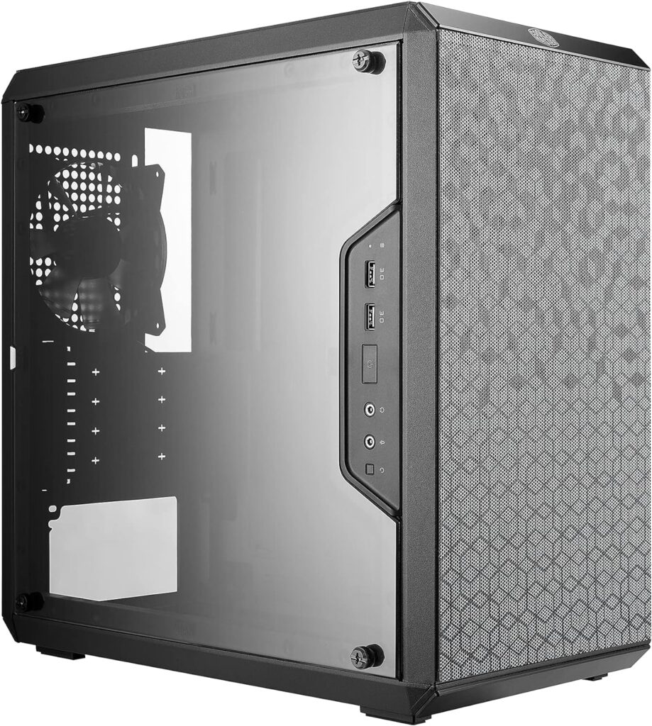 Cooler Master MasterBox Q300L Micro-ATX Tower with Magnetic Design Dust Filter, Transparent Acrylic Side Panel, Adjustable I/O Fully Ventilated Airflow, Black (MCB-Q300L-KANN-S00)