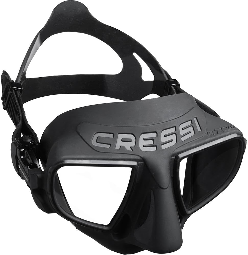 Cressi Frameless Freediving Mask with Reduced Internal Volume and Ergonomic Nose Shape - Atom: Made in Italy