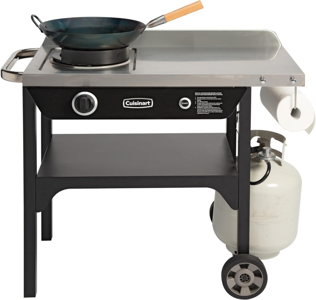 Cuisinart CGG-1265 Outdoor Station Includes Carbon Steel, 14 Wok, Stainless Steel