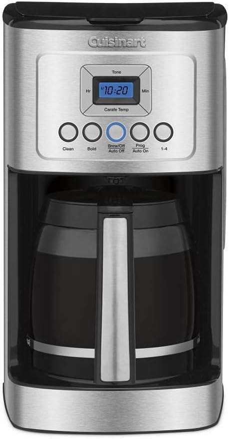 Cuisinart Coffee Maker, 14-Cup Glass Carafe, Fully Automatic for Brew Strength Control 1-4 Cup Setting, Stainless Steel, DCC-3200P1