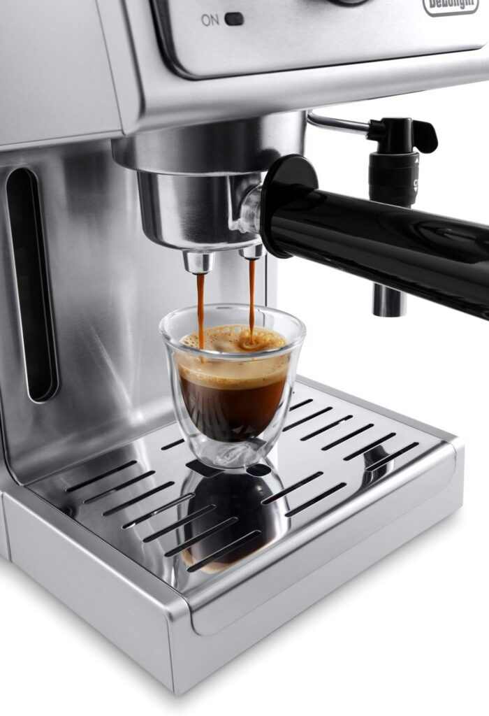 DeLonghi Bar Pump Espresso and Cappuccino Machine, 15, Stainless Steel