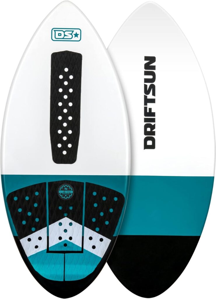 Driftsun Fiberglass Performance Skimboard - Performance Skimboard for Kids and Adults with EVA Traction Pad/ Available in 44, 48, and 52 inch Sizes