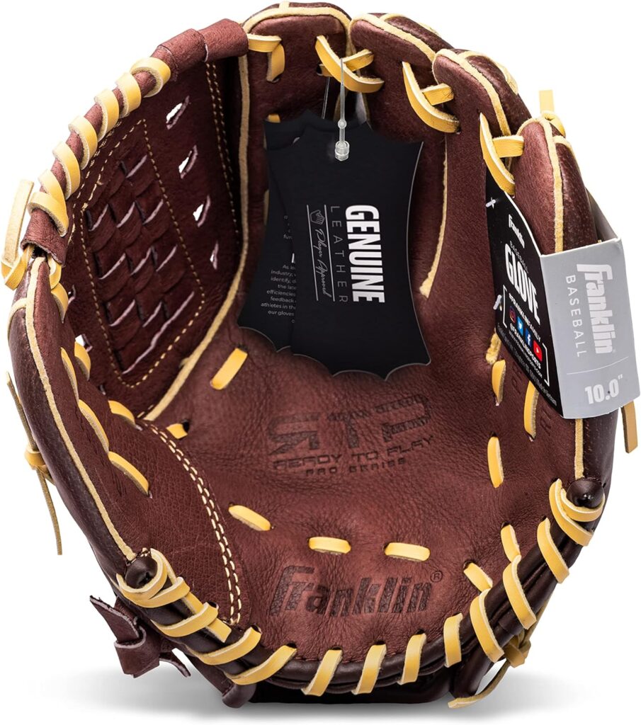 Franklin Sports Baseball Gloves - RTP Pro Baseball Fielding Glove - Infield, Outfield Gloves