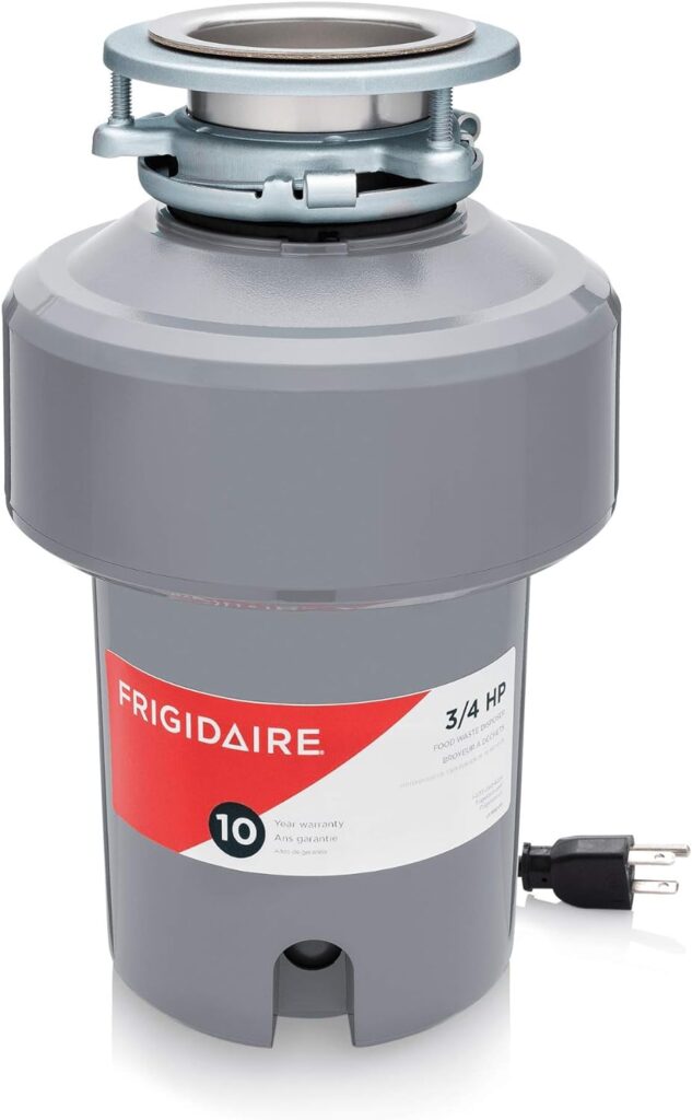 Frigidaire 1.25 HP Corded Garbage Disposal for Kitchen Sinks | FF13DISPC1