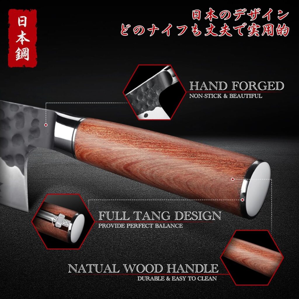 Huusk Knives Japanese Brisket Slicing Knife, 10 Premium High-Carbon Butcher Breaking Knife Hand Forged Long Meat Trimming Carving Knife for Turkey Slicing Meat Rib Roast BBQ Christmas Gifts