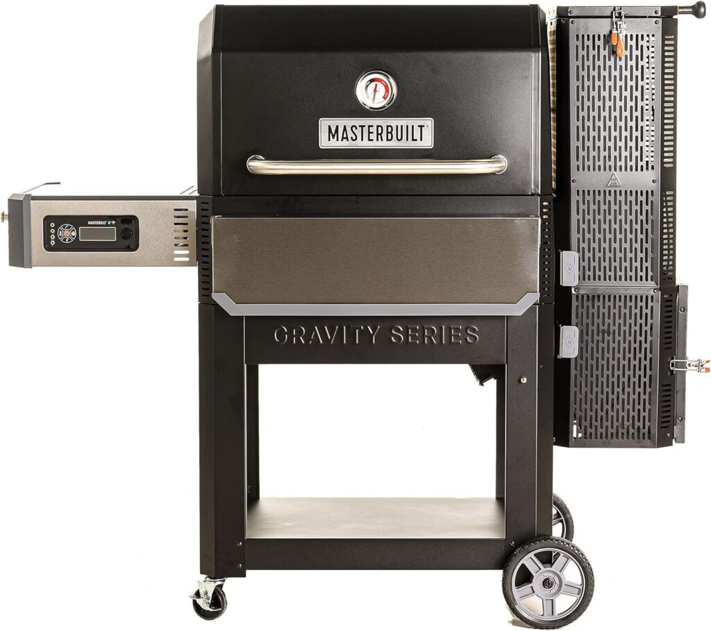 Masterbuilt Gravity Series 1050 Digital Charcoal Grill, Smoker and Griddle Combo, 1050 sq. in