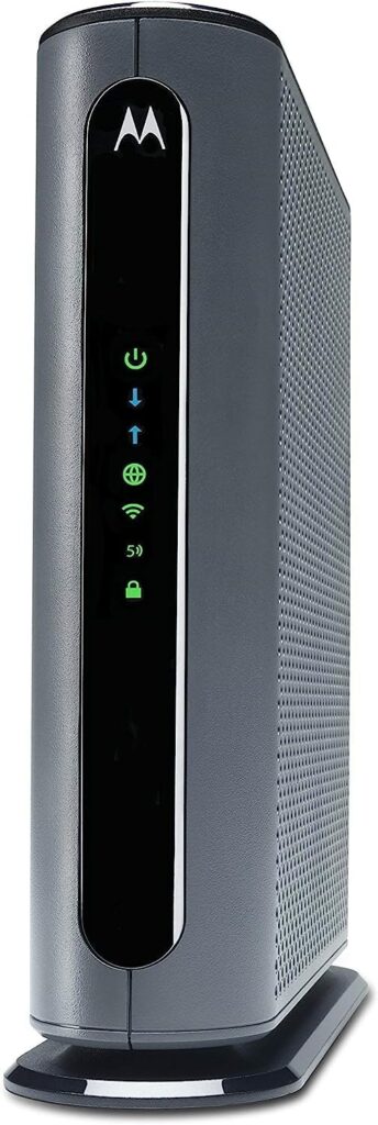 Motorola MG7700 Modem with Built in WiFi | Approved for Comcast Xfinity, Cox, Spectrum | for Plans Up to 800 Mbps | DOCSIS 3.0 + Gig WiFi Router (Renewed)