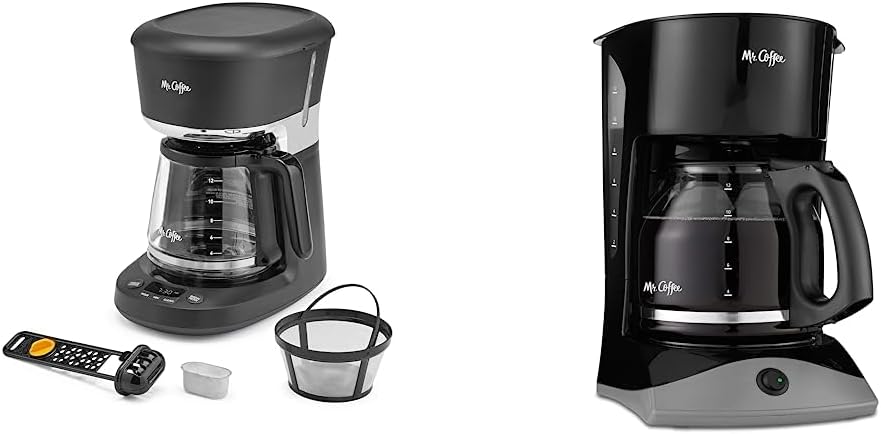 Mr. Coffee 12 Cup Dishwashable Coffee Maker with Advanced Water Filtration Permanent Filter