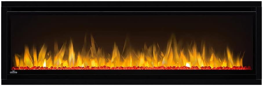 Napoleon Alluravision Slim 50 inch Wall Mount Electric Fireplace - Black, NEFL50CHS