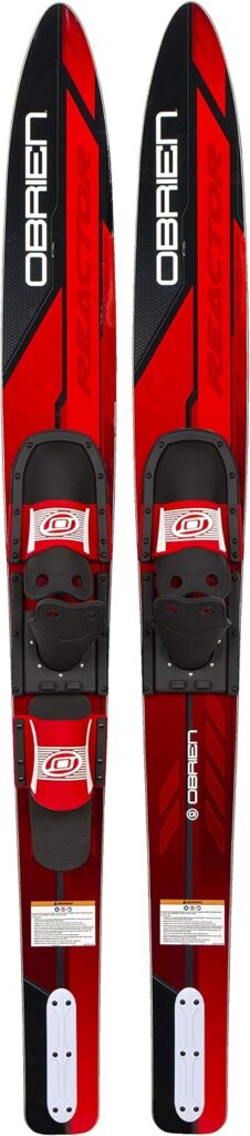 OBrien Reactor Combo Water Skis, 67,Red