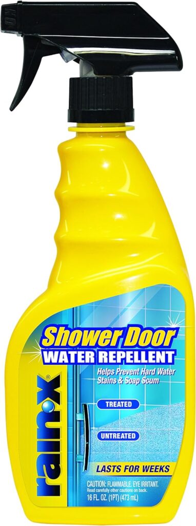 Rain-X 630035 X-Treme Clean Shower Door Cleaner, 12 Fl. Oz, Formulated To Glass Doors - Easy Use, Removes Soap Scum, Dirt, Hard Water Build-up, Calcium, Lime And Rust Stains