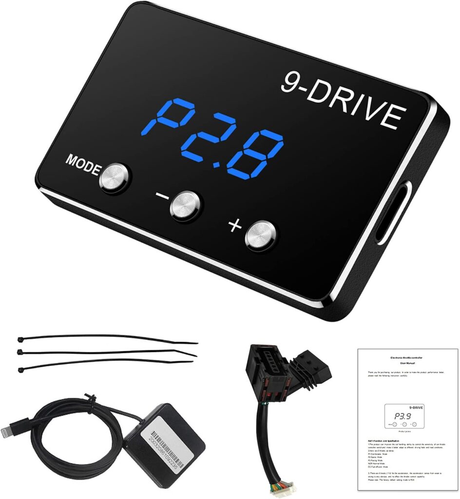 Throttle Response Controller 9 Drive Modes Smart Electronic Racing Accelerator Compatible with Ford F150 F250 Raptor Fusion Focus Grand Mondeo Ranger Transit Mazda 5 6 BT-50 CX-9