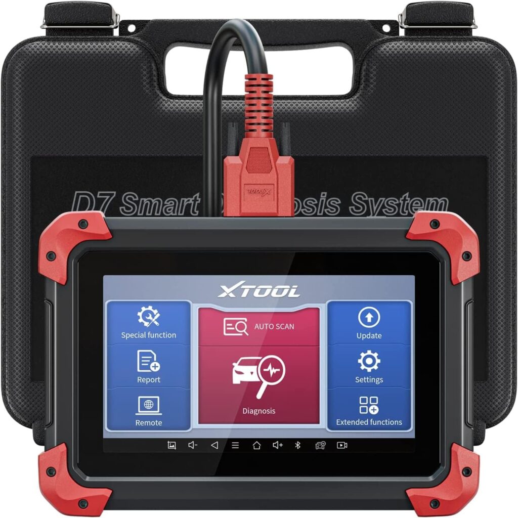 XTOOL D7 Bidirectional Scan Tool: 2024 Newest Automotive Scanner Diagnostic Tool with ECU Coding, Active Tests, All System Scan, 36+ Resets, Crankshaft Relearn, Android 10, 3-Year Updates